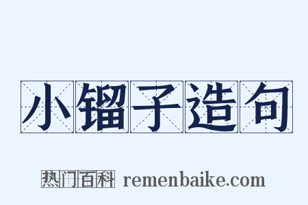 小镏子造句是什么意思的图片